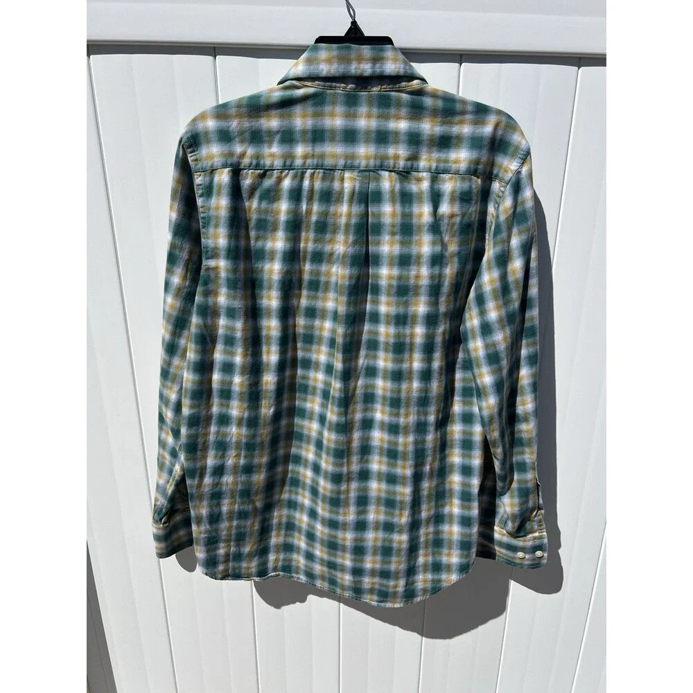 Banana Republic Soft Wash Long Sleeve Plaid Men’s Button Up Size Medium
